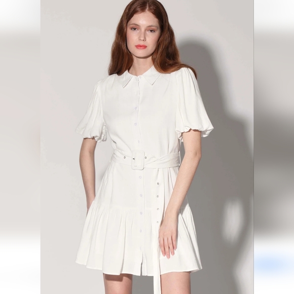 WALTER BAKER TYANNA IVORY DRESS, SIZE M - Picture 2 of 9